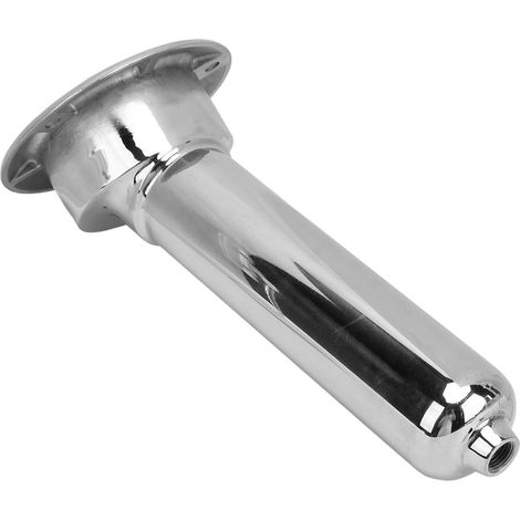 Portacanna da pesca 2 in 1 in vetro per barca, struttura robusta in acciaio inox, parte superiore rotonda da 280 mm per yacht e barche con inclinazione di 30 gradi. (1/5)