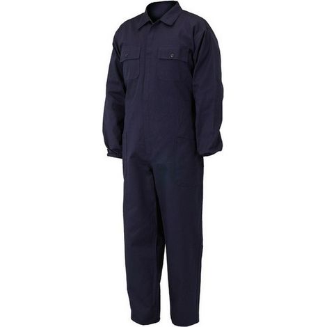 1PZ Industrial Starter TUTA CON CERNIERA 100% COTONE Col. Blu Tg. L