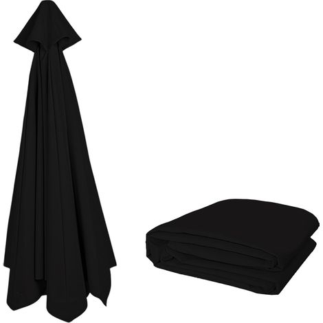 3.50M Rechange pour parasol de patio en extérieur Remplacement robuste pour parapluie de marché Toile de parasol pour 8 baleines Protection UV et imperméable auvent de rechange Seulement (1/5)