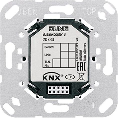 Interrupteurs Jung 2073U Busankoppler fixation à vis 8,1x8,1 cm