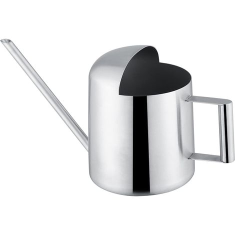Watering Can Stainless Steel 300ML Plant Lawn Garden Home Semi-Open Long Watering Spout Pot Modern Pattern for Plants Patio Gardens Indoor Office (1/5)