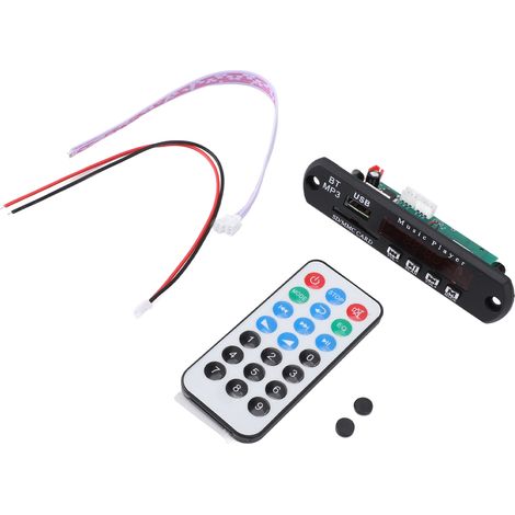 Carte décodeur Bluetooth sans fil compatible avec la lecture de cartes mémoire et de clés USB. Carte décodeur audio Bluetooth sans perte avec fonction mains libres. (1/5)