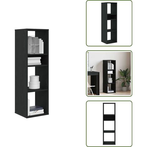 Libreria multistrato - vidaXL Libreria Nera 34x31x112 cm in Legno Multistrato - Libreria per casa