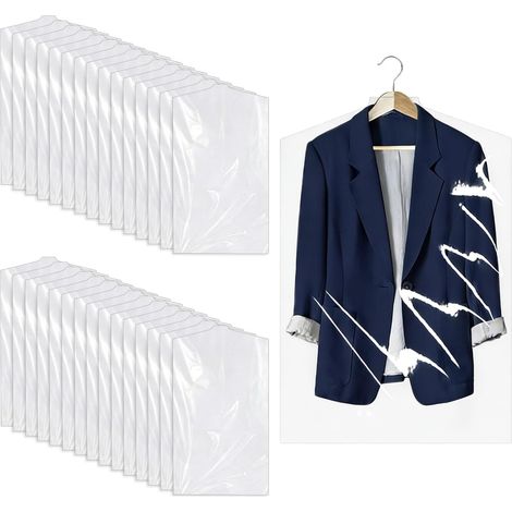 30 Pièces Plastique Housse Vetements à Suspendre, Housse Vetement (1/5)