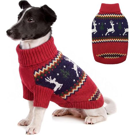 Christmas Dog Jumper Small Dog Fleece Jumper XS Christmas Snow Removal Pullover for Small Dog Yorkshire Teddy (1/5)