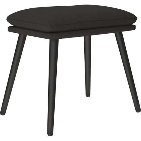 Fußhocker Schwarz 45x29,5x35 cm Stoff vidaXL (1/5)