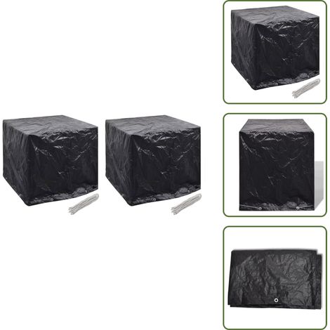 Wassertank-Abdeckungen 2 Stk. 8 Ösen 116x100x120 cm - Wassertank Abdeckung - Wasserschutzhülle - Gartenabdeckung - Regenschutz - UV-Schutz (1/5)