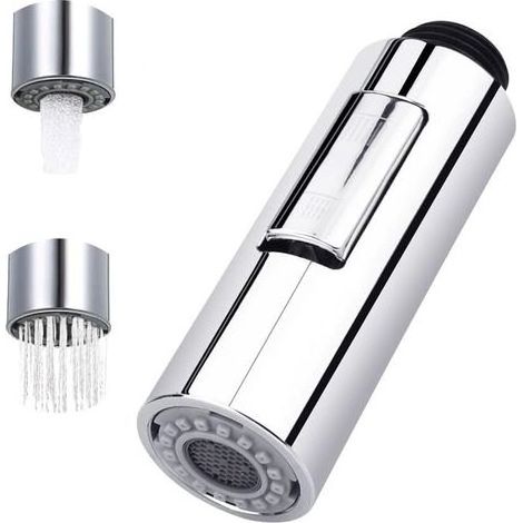 Douchette Extractible Robinet 2 Modes Robinet Pulvérisateur De Cuisine Douchette De Cuisine Extractible Pommeau De Douche De Rechange En Plastique Pommeau De Douche Pour Salle De Bain Cuisine (1/5)