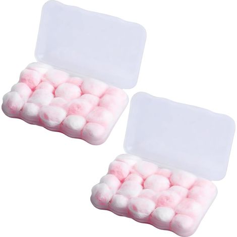 40 Pièces Bouchons d'Oreille En Silicone, Boule quies, Bou-chon d'oreille pour dormir En Silicone, Bouchons d'Oreilles pour Natation Sommeil Avions Apprentissage, Rose, Facile à utiliser (1/5)