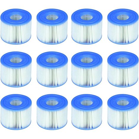 6er-Pack - Set mit 2 Filterkartuschen für INTEX SPA, also 12 Kartuschen (1/4)