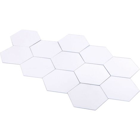 3D-Wandaufkleber mit Spiegeleffekt aus Acryl, 12 Stück, abnehmbar, DIY-Wanddekoration für modernes Zuhause