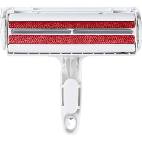 Brosse d'épilation pour chat et chien, brosse d'épilation magique réutilisable, rouleau pour poils d'animaux, épilateur (vêtements/canapé/voiture/lit/tapis) 1 pièce, blanc (1919cm) (1/3)