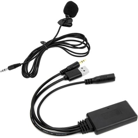 Adaptateur microphone, câble audio auxiliaire stéréo Bluetooth 5.0, remplacement pour Z4 E60 E63 E64 E66 E81 (1/4)