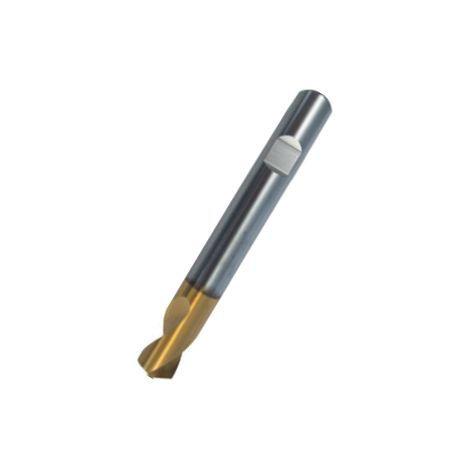 NC-Anbohrer HSS-Co 120 Grad TIN-beschichtet mit Weldonschaft 10,0 mm 170/25 lang