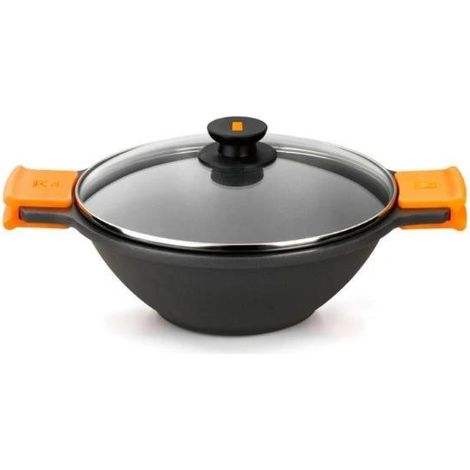 CAZUELA BRA WOK 028 28CM C/TAPA EFFICIENT (1/5)