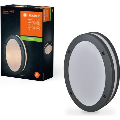 Lampe d’extérieur ENDURA CLASSIC ORBI W, applique murale, E27, gris foncé, aluminium, installation facile et rapide, diffuseur dépoli, classe de protection IP65, utilisation en extérieur (1/5)