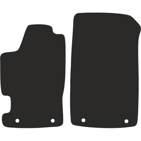Tapis De Voiture - Compatible Renault Laguna I Break Liftback 1994-2001 - Noir - Lot De 4 (1/3)