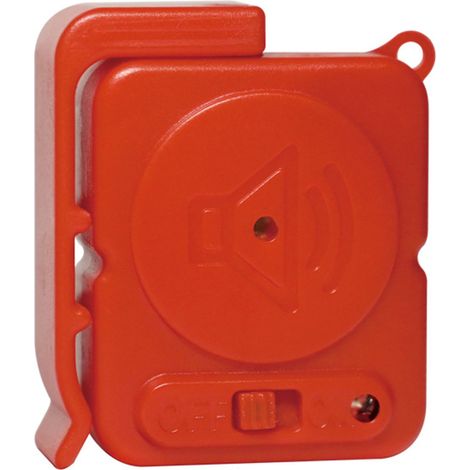 120dB alarme individuelle capteur de vibration prévention du vol sécurité de porte fenêtre portable pour sacs bagages rouge (1/5)