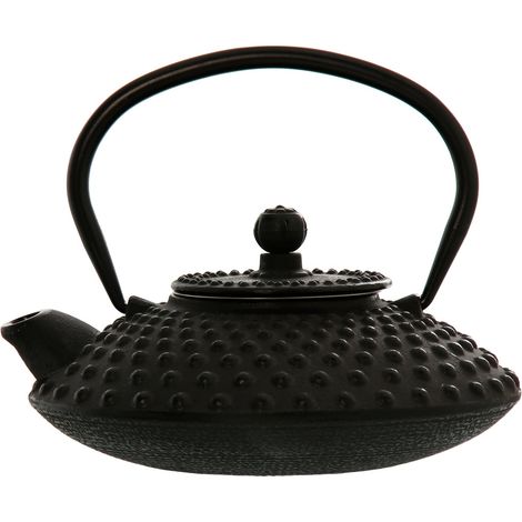 Teiera in Ghisa con Filtro Inox 0.5L Nero Lucido Peraga Home