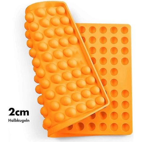 Tapis de cuisson en silicone Plat hémisphérique de 2 cm pour biscuits et friandises pour chiens Résistant à la chaleur jusqu'à 240 °C Convient au contact alimentaire (sans BPA) (1/5)