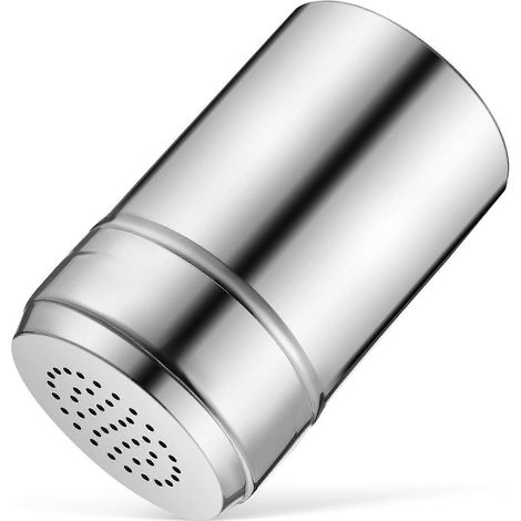 Salière en acier inoxydable, récipient alimentaire pour climatiseur, accessoire de cuisine, argenté, 4,52 x 2,63 x 2,63 pouces, ensemble de pique-nique. (1/5)