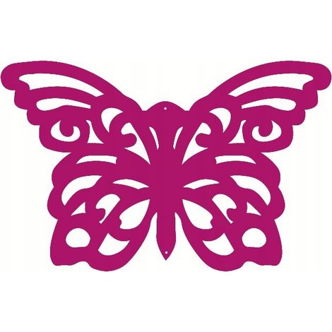 Ciondolo a farfalla 2 decorazioni primaverili traforate rosa (1/5)
