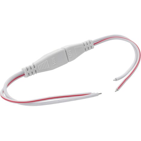 Jandei - Par de conectores de alimentación para módulos led de 220V. Macho/Hembra