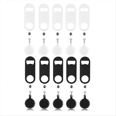 Lot de 10 ouvre-bouteilles plats rétractables, mini-clé de bar (1/5)
