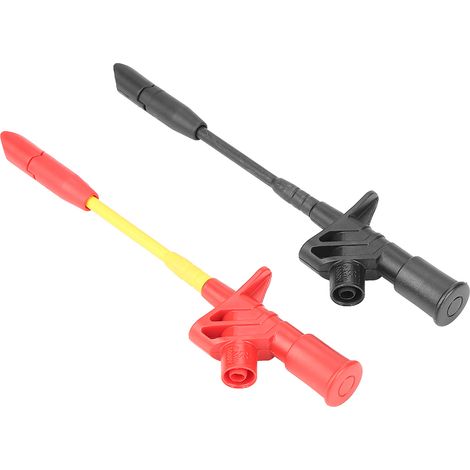 P5005 2 Stück vollisolierte Schnelltest-Nadelhaken mit Stechfunktion und Multimeter-Testspitzen (4 mm Basis) (1/5)