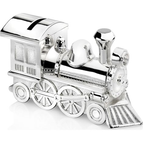 Hucha de plata para niños, elegante regalo de locomotora Tamaño: 54x147x85 mm SKU: ZV6752261