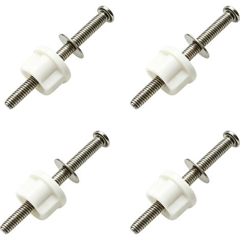 Ensemble De 4 Fixation Pour Siège De Wc, Vis écrou fixation abattant WC (1/5)