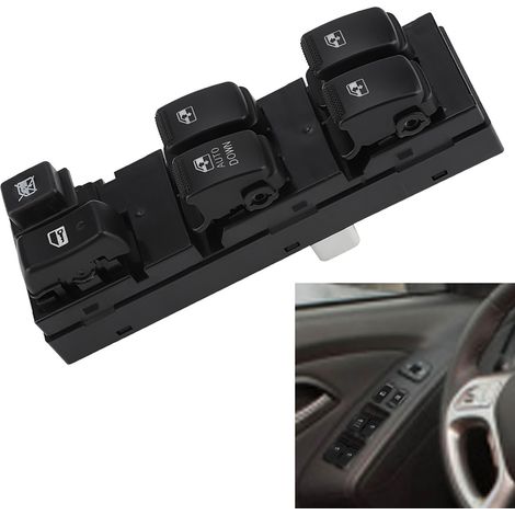 Elektrischer Fensterheberschalter (Power Master) für Hyundai Tucson (2004–2010), Teilenummer 93570-2E000, Fensterhebersteuerung Fahrerseite, Originalteil (1/5)