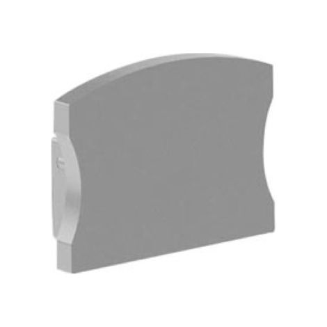 CAPUCHON EN ALUMINIUM POUR PROFILÉ POUR RUBAN LED SLIMLINE LARGEUR 15 MM - SANS TROU DE CÂBLE - ARGENT VELLEMAN EC-SLW15-H3 (1/2)
