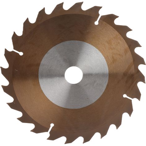 Disque de coupe en carbure de tungstène 24 dents, 210 mm, pour bois, alésage 25,4 mm (1/5)