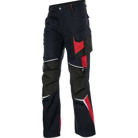 [NEUWERTIG] B-Ware Kübler Bodyforce Hose Arbeitshose Schwarz Mittelrot Cordura Knieschutz Größe 46