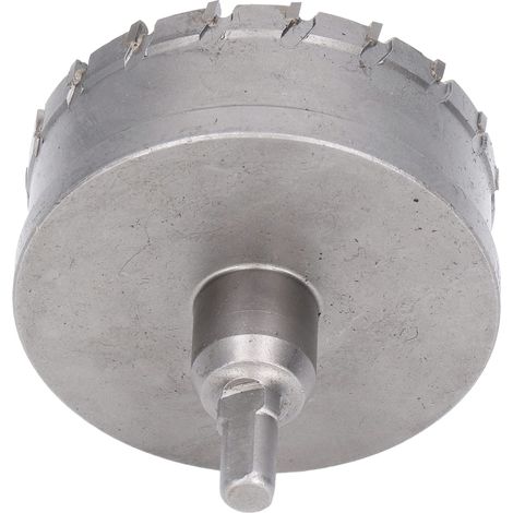 Kit de scie cloche en carbure avec dents en acier, comprenant un foret à noyau, adapté à la coupe du métal et du bois jusqu'à 85 mm/3,3 pouces. (1/5)