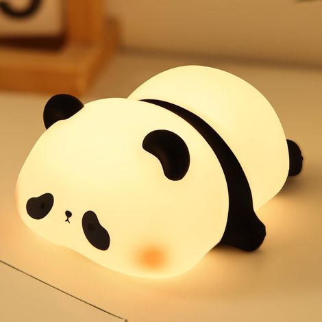 Veilleuse Enfant Silicone Panda Décoration Douce Lumière pour Enfant Garçon Fille Anniversaire (1/5)