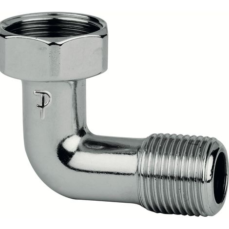 Curvetta per scaldabagno cromata FP Pattaroni F41 1/2”Fx1/2"M