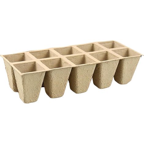 10 Feuilles Pots Semis, Biodegradable Petit Pots de Fleur pour Graines Fleurs à Semer Godets Semis de Repiquage Germer pour Plante Bac Semis Germoir pour Graines à Germer Serre Godets Rempotage (1/3)