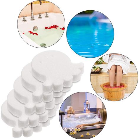 Lot de 10 éponges absorbantes d'huile - Éponges absorbantes pour piscineÉponges filtrantes absorbantes d'huile en forme de pieuvre (1/5)