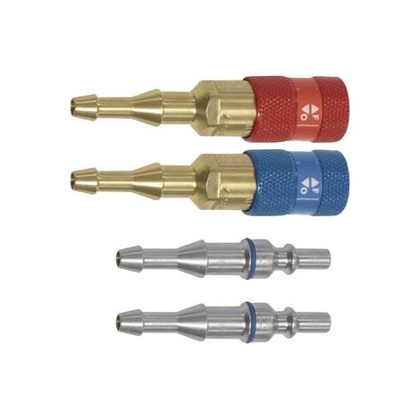Set di 2 connettori rapidi OX & AD + 4 morsetti Ø 6,3 mm - GYS - 039087