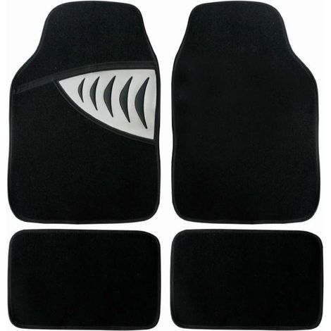 Tapis de voiture universel 4 piéces talonette alu PE (1/2)