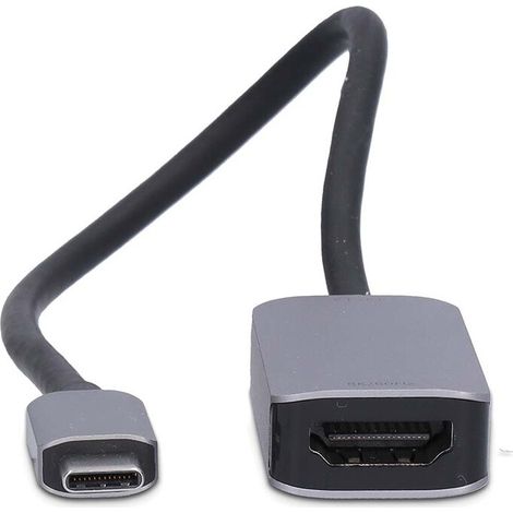 Nedis USB-C™ Adapter / USB 3.2 Gen 1 / USB-C™ Stecker / HDMI™ Ausgang / 8K@60Hz / 0.20 m / Rund / Vernickelt / PVC / Silber / Box