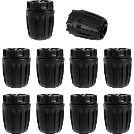 10 Pièces 1/2 Embouts d'Irrigation Goutte, Écrou Cannelé Raccords d'Extrémité pour Raccords de Tuyau Goutte (1/2" ID x 0,6-0,63" OD) 16mm pour Irrigation de Jardin Système d'Arrosage (1/5)