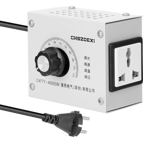 VURAHOME - Régulateur de tension variable compact Gradateur réglable de tension de lumière de température de vitesse portative (1/5)