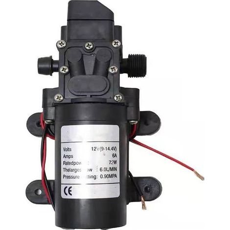 Pompe à eau haute pression 12V CC – Auto-amorçante – Débit stable – Lavage voiture et camping-car – Installation facile (1/5)