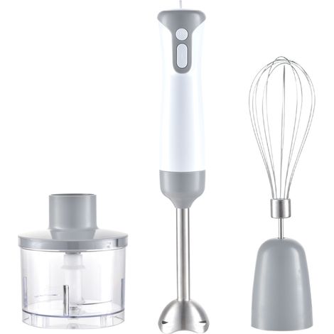 Melchioni Mixxxo Trio 0 L Batidora de inmersión 400 W Gris, Blanco