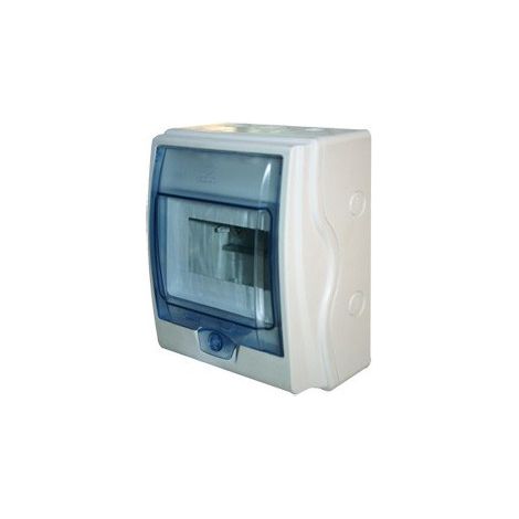 Coffret électrique nu étanche IP65 6 modules – 2 entrées mixtes M25/Pg 16 – Fixation murale – Rail DIN inclus – BLM (1/5)