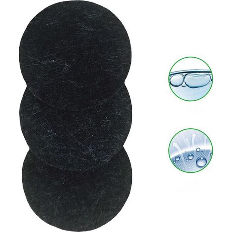 royaluxe -50 pièces non tissé céramique pot de fleurs entretoise respirant drain circulaire Mesh feuille fond trou étanche terre jardinage entretoise (1/4)
