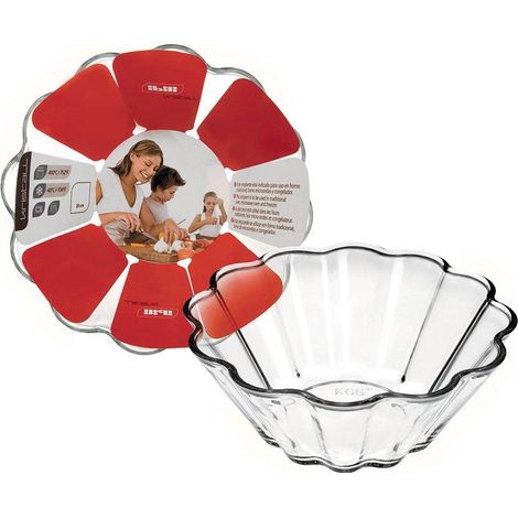 Ibili Kristall Stampo per Brioche in Vetro Trasparente 20x8 cm